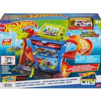 Hot Wheels City: Autoumyváreň so zmenou farby autíčkom - Mattel
