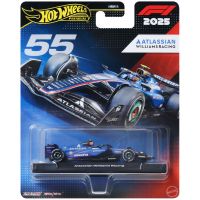 Hot Wheels Premium: Atlassian Williams Racing F1 Team č. 55 autíčko Formuly 1 v mierke 1:64 - Mattel