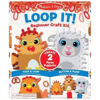 Hrkni! Zvieratá na farme, kreatív sada na výrobu bábok - Melissa & Doug