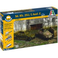 Italeri 1/72 Sd. Kfz. 251/1 Ausf. C polopásový obrnený transportér 2-dielna modelová súprava - i/t/Italeri-1-72-Sd-Kfz-251-1-Ausf-C-polopasovy-obrneny-transporter-2-dielna-modelova-suprava-1.jpg