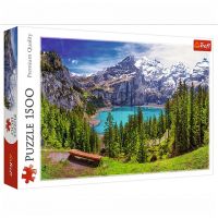 Jazero Oeschinen Alpy, Švajčiarsko 1500 dielne prémiové puzzle - Trefl - j/a/jazero-oeschinen-alpy-svajciarsko-1500-dielne-premiove-puzzle-trefl.jpg
