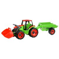 LENA: Obrovský zeleno-červený traktor s drapákom a prívesom 107cm - l/e/lena-obrovsky-zeleno-cerveny-traktor-s-drapakom-a-privesom-107cm.jpg
