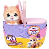 Little Live Pets: Mačička v košíku s mačiatkami