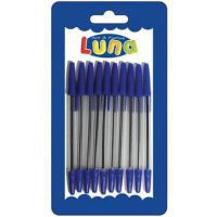 Luna: Modré guľôčkové pero 10 dielny set - l/u/luna-modre-gulockove-pero-10-dielny-set.jpg