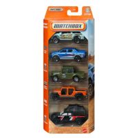 Matchbox: Off-Road Kemping sada 5 malých autíčok 1/64 - Mattel