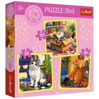Mačacie radostné chvíle 3 v 1 puzzle 50, 36 a 20 dielikov - Trefl - m/a/macacie-radostne-chvile-3-v-1-puzzle-50-36-a-20-dielikov-trefl-1.jpg