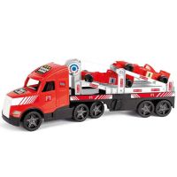 Magic Truck: Formula 1 kamión prevážajúci pretekárske autá s fluorescenčnými lampami 81cm - Wader - m/a/magic-truck-formula-1-kamion-prevazajuci-pretekarske-auta-s-fluorescencnymi-lampami-81cm-wader.jpg