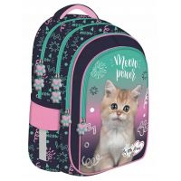 MLF Kitty Party školská taška, batoh s motívom mačky, so 4 priehradkami BPL58 40x29x19 cm - m/l/MLF-Kitty-Party-skolska-taska-batoh-s-motivom-macky-so-4-priehradkami-BPL58-40x29x19-cm-1.jpg