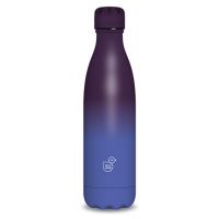 Modro fialová dvojstenná kovová fľaša 500ml