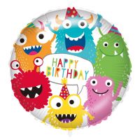 Narodeninový fóliový balón – s nápisom „Happy Birthday“, s farebným vzorom príšeriek, 46 cm - n/a/Narodeninovy-foliovy-balon---s-napisom--Happy-Birthday---s-farebnym-vzorom-priseriek-46-cm-1.jpg