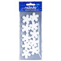 Nebulo: Mini kvety polystyrénová dekorácia 10 ks sada