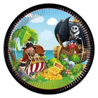 Pirátska sada papierových tanierov 8 ks, 23 cm - p/i/Piratska-sada-papierovych-tanierov-8-ks-23-cm-1.jpg