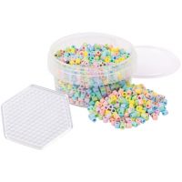 PlayBox: 5 mm MIDI zažehľovacie pastelové korálky, 1000 ks so šesťuholníkovou podložkou - p/l/PlayBox-5-mm-MIDI-zazehlovacie-pastelove-koralky-1000-ks-so-sestuholnikovou-podlozkou-1.jpg