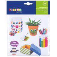 PlayBox: Sada obojstranných lepiacich listov 15x15 cm, 5 listov