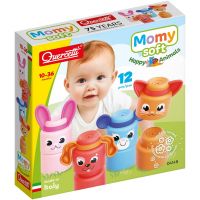 Quercetti: Momy Soft šťastné zvieratá 12-dielna súprava mäkkých stavebných kociek - q/u/Quercetti-Momy-Soft-stastne-zvierata-12-dielna-suprava-makkych-stavebnych-kociek-1.jpg