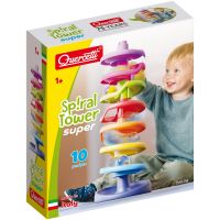 Quercetti: Špirálová veža – guľôčková dráha, 10-dielna sada - q/u/Quercetti-Spiralova-veza---gulockova-draha-10-dielna-sada-1.jpg