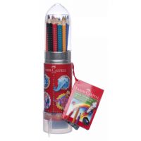 Faber-Castell: Farebné ceruzky+strúhadlo, 15-kusový set-Raketa - r/a/raketa-szines-ceruza-15db-hegyezovel-faber-castell.jpg