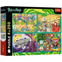 Rick a Morty: Šialené dobrodružstvá 4x250-dielne puzzle - Trefl - r/i/Rick-a-Morty-Sialene-dobrodruzstva-4x250-dielne-puzzle--Trefl-1.jpg