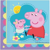 Sada papierových servítok Prasiatko Peppa - 2-vrstvové, 33 x 33 cm, 20 ks