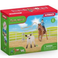 Schleich: Farm World - Súťaž v lasovaní s cowgirl hracia súprava (42577) - s/c/Schleich-Farm-World--Sutaz-v-lasovani-s-cowgirl-hracia-suprava-42577--1.jpg