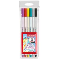 Stabilo: Pen 68 brush 6 dielny set fixiek - s/t/stabilo-pen-68-brush-6-dielny-set-fixiek.jpg