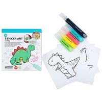 Sticker Art: Dinosaurusy set nálepiek na vymaľovanie - Comansi - s/t/sticker-art-dinosaurusy-set-nalepiek-na-vymalovanie-comansi.jpg