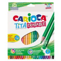Tita farebné ceruzky s gumou, 24 dielny set - Carioca - t/i/tita-farebne-ceruzky-s-gumou-24-dielny-set-carioca.jpg