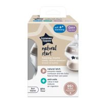 Tommee Tippee: Closer To Nature priehľadná fľaša na kŕmenie 150 ml (0 mesiacov+)