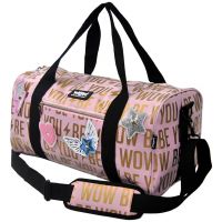 WOW Generation: Ružovo-zlatá športová taška so samolepkami 43cm - w/o/WOW-Generation-Ruzovo-zlata-sportova-taska-so-samolepkami-43cm-1.jpg