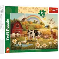 Zvieratá na farme 24-dielne Maxi puzzle - Trefl - z/v/zvierata-na-farme-24-dielne-maxi-puzzle-trefl-1.jpg