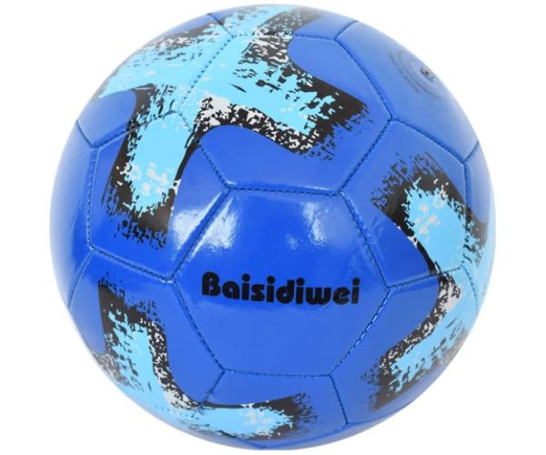 Futbalová lopta s umelej kože s krížovým vzorom 23 cm
