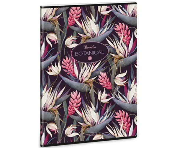 Ars Una: Botanical Bromelia extra kockovaný zošit A/4