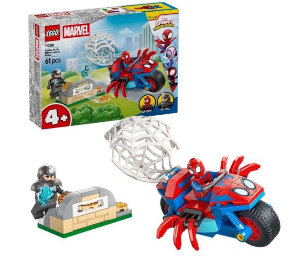 LEGO® Marvel: Motocyklista Spider-Man vs. Rhino (11206)
