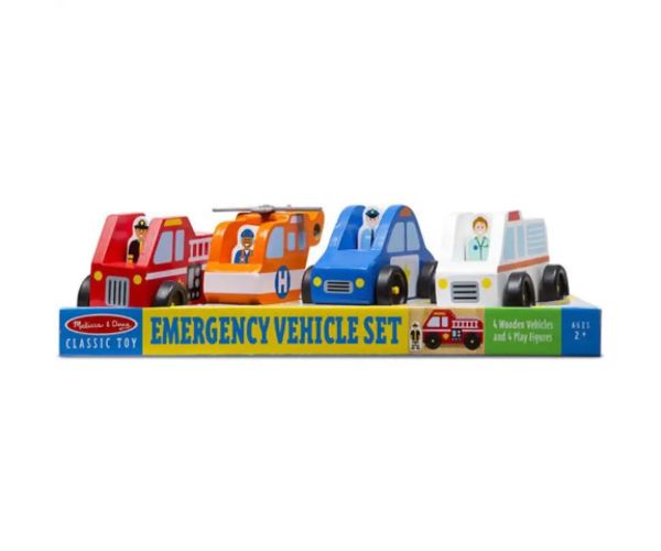 Núdzový prípad vozidlá a figúrky  - Melissa & Doug