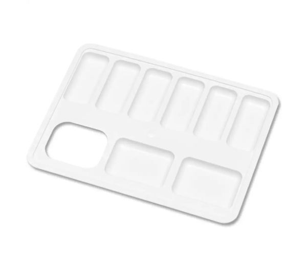 Nebulo: Maliarska paleta biela farba 15x11cm
