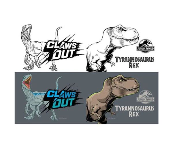 Must... Jurassic World linajkový zošit s maľovankou 40str. vo dvoch variantoch