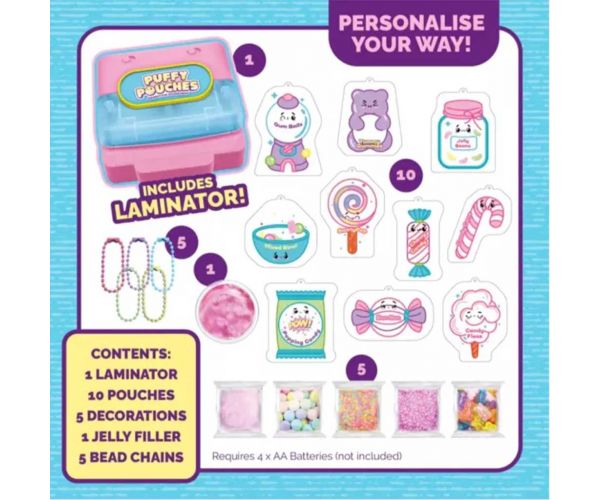 Puffy Pouches: Pufi charm design set - cukrovinky