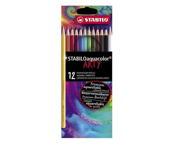 Stabilo: ARTY Aquacolor 12 dielny set farebných ceruziek