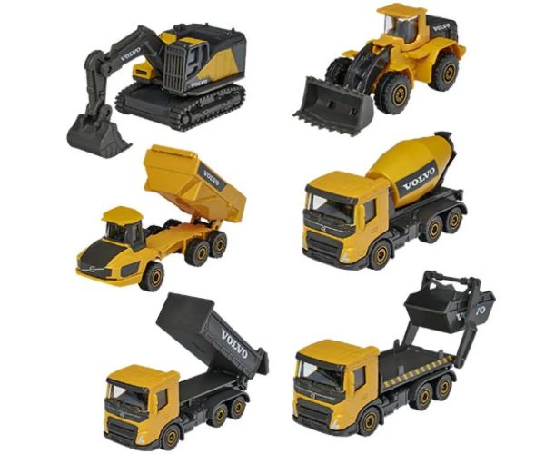 Majorette - Volvo Edition stavebné pracovné stroje vo viacerých variantoch - Simba Toys