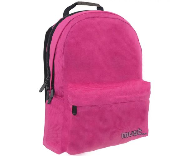 Must: Pink Monochrome RipStop školská škola, batoh 32x17x42cm