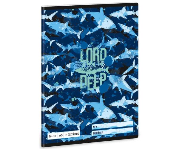 Ars Una: Lord of the Deep žraločí linajkový zošit pre 2. triedu A/5