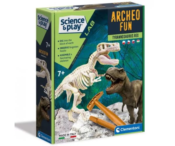 Science & Play: T-RexFluorescenčná archeologická súprava T-Rex - Clementoni