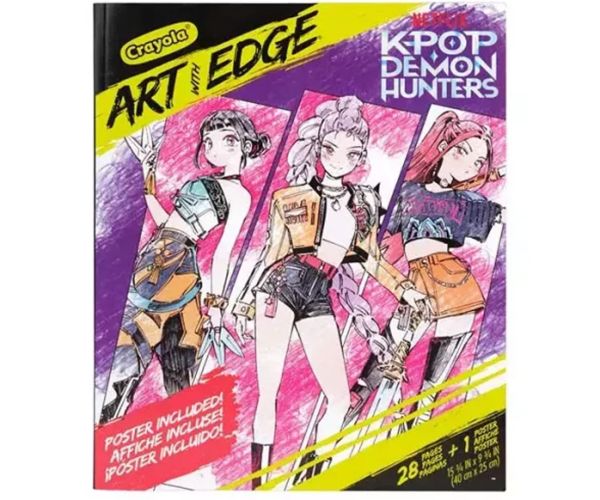 Crayola: Art With Edge - K-Pop Demon Hunters omaľovánka a plagát
