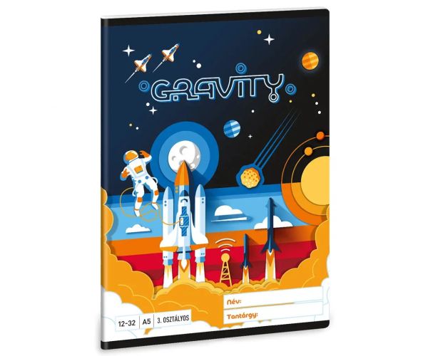 Ars Una: Gravity astronaut linajkový zošit pre 3. ročník A/5
