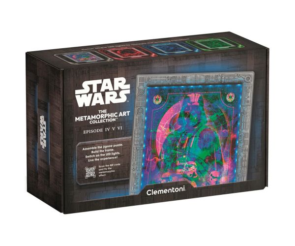 Star Wars Metamorfné Klasická trilógia 520 ks puzzle s rámom a RGB LED osvetlením – Clementoni