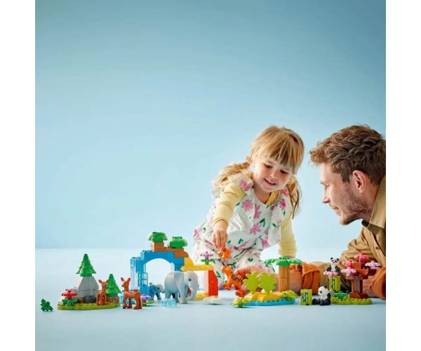 LEGO® DUPLO®: 3 v 1 rodiny zvierat vo voľnej prírode (10446)