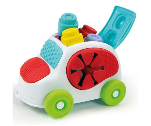Clemmy Auto mäkké stavebné kocky súprava 8ks - Clementoni