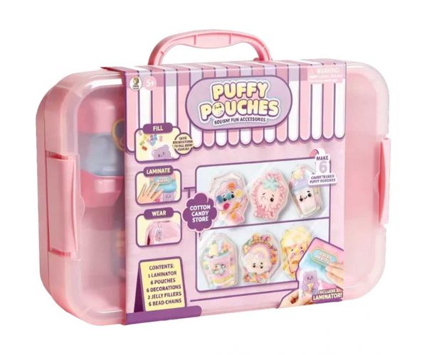 Puffy Pouches: Pufi charm design set - cukrová vata