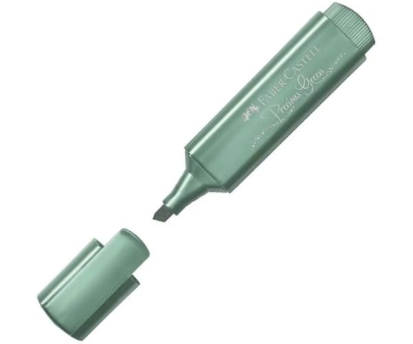 Faber-Castell: 1546 Precious Green kovovo-zelený zvýrazňovač 1ks