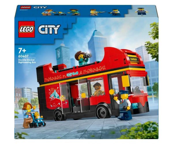 LEGO® City: Červený poschodový turistický autobus (60407)